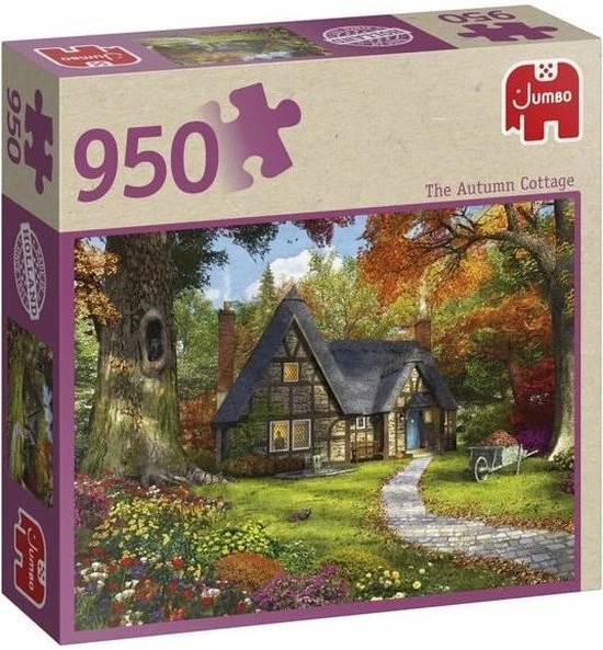Jumbo Premium Collection Puzzel The Autumn Cottage - Legpuzzel - 950 Stukjes 3 Jumbo Premium Collection Puzzel The Autumn Cottage - Legpuzzel - 950 Stukjes