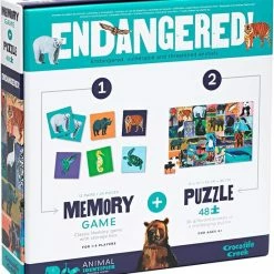 Crocodile Creek 48 Pcs Puzzle & Memory Game/Endangered 12 Crocodile Creek 48 Pcs Puzzle & Memory Game/Endangered -Puzzels Verkoopwinkel 550x607
