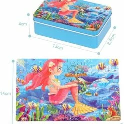 Merkloos Kinderpuzzel Helikopter - 60 Stukjes - 22.5x14 Cm - Schoencadeautje Sinterklaas -Puzzels Verkoopwinkel 550x611 1