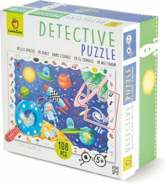 Ludattica Legpuzzel Detective Ruimte Junior 70 X 50 Cm 108 Stuks 5 Ludattica Legpuzzel Detective Ruimte Junior 70 X 50 Cm 108 Stuks - Afbeelding 3