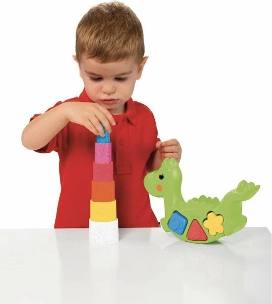 Chicco - Puzzel / Vormenstoof - Dino 4 Chicco - Puzzel / Vormenstoof - Dino - Afbeelding 2
