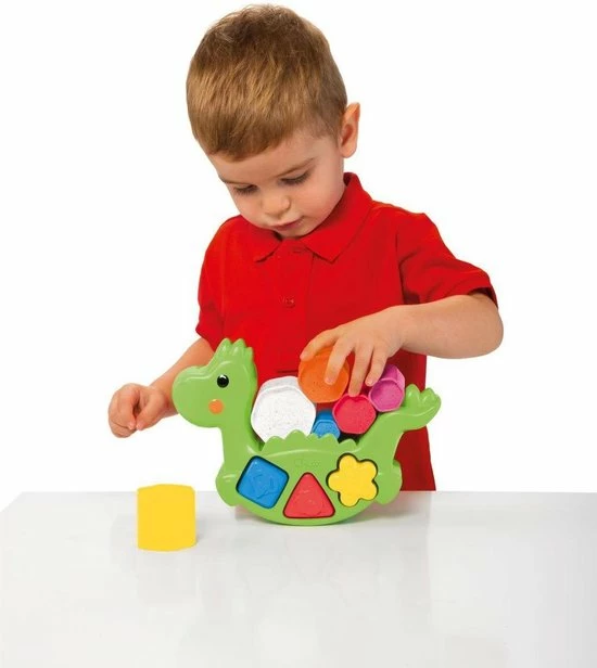 Chicco - Puzzel / Vormenstoof - Dino 7 Chicco - Puzzel / Vormenstoof - Dino - Afbeelding 5