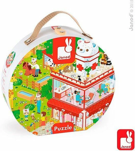 Janod Puzzelkoffer - Dierenkliniek 8 Janod Puzzelkoffer - Dierenkliniek - Afbeelding 6