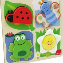 Goula Houten Puzzel - Platteland - 4 Stukjes