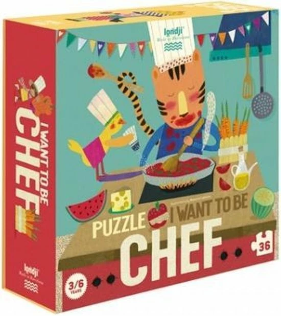 I Want To Be A Chef Puzzel (3+) - Londji 16 I Want To Be A Chef Puzzel (3+) - Londji - Afbeelding 14