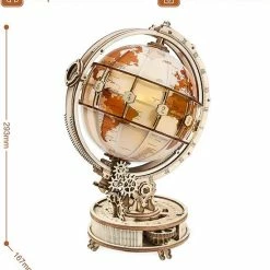 Robotime Wereldbol Puzzel L Doe-Het-Zelf Decoratie L Lichtgevend L Decoratie/Interieur L Multifunctioneel L Hout L Beige -Puzzels Verkoopwinkel 550x618