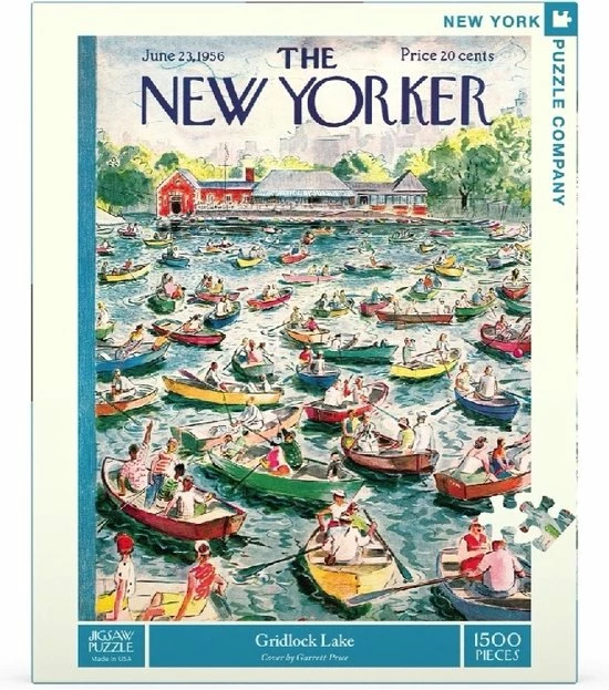 The New York Puzzle Company New York Puzzle Company Gridlock Lake - 1500 Pieces 4 The New York Puzzle Company New York Puzzle Company Gridlock Lake - 1500 Pieces - Afbeelding 2