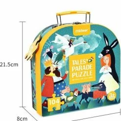 MiDeer - Sprookjesparade - 100 Grote Puzzelstukjes In Een Mooie Geschenkdoos - Kinderpuzzel - Educatief Speelgoed Voor Kinderen - Puzzel Voor Peuter Vanaf 3 Jaar -Puzzels Verkoopwinkel 550x623 3