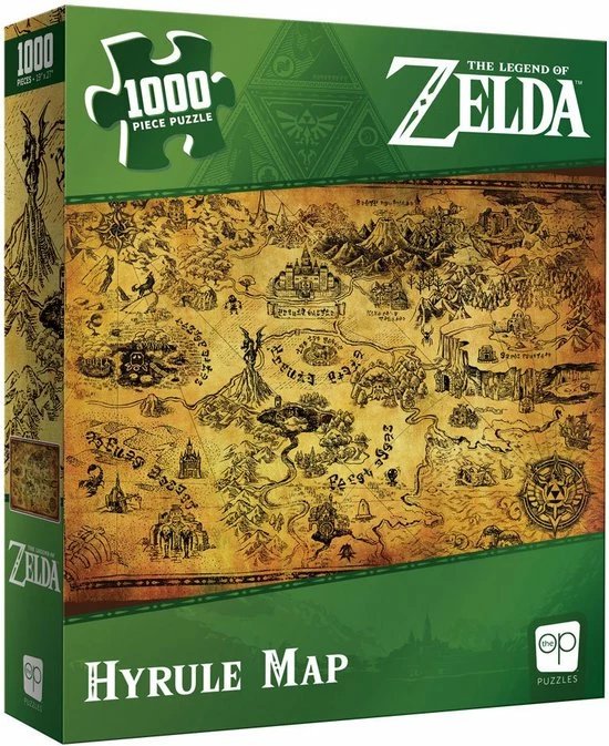 Usaopoly The Legend Of Zelda Puzzel Hyrule Map (1000 Pieces) 3 Usaopoly The Legend Of Zelda Puzzel Hyrule Map (1000 Pieces)