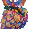UNIDRAGON Houten Puzzel Dier - Sprookjesvogel - 297 Stukjes - King Size 30x39 Cm