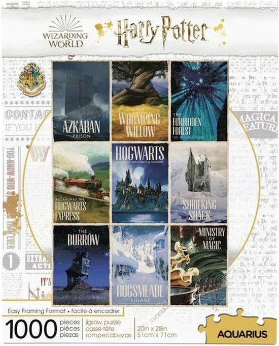 Aquarius Harry Potter Puzzel Travel Posters (1000 Pieces) Multicolours 3 Aquarius Harry Potter Puzzel Travel Posters (1000 Pieces) Multicolours