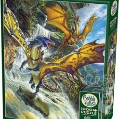 Cobble Hill Puzzel Waterfall Dragons - 1000 Stukjes -Puzzels Verkoopwinkel 550x683 1