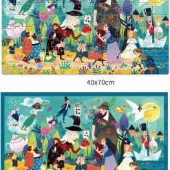 MiDeer - Sprookjesparade - 100 Grote Puzzelstukjes In Een Mooie Geschenkdoos - Kinderpuzzel - Educatief Speelgoed Voor Kinderen - Puzzel Voor Peuter Vanaf 3 Jaar -Puzzels Verkoopwinkel 550x691