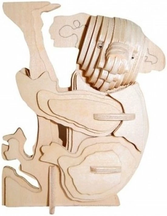 De Bouwplaats 3D Puzzel Bouwpakket Koala- Hout 3 De Bouwplaats 3D Puzzel Bouwpakket Koala- Hout