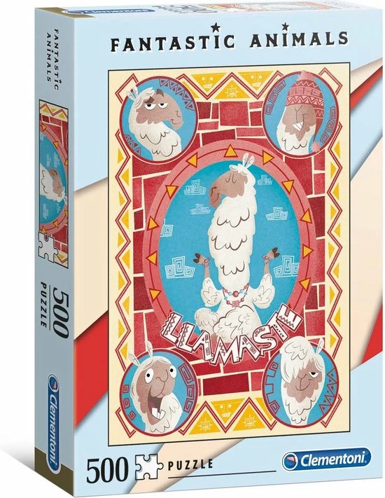 Clementoni - Fantastic Animals Puzzel - LLamaste - 500 Stukjes, Puzzel Volwassenen 8 Clementoni - Fantastic Animals Puzzel - LLamaste - 500 Stukjes, Puzzel Volwassenen - Afbeelding 6