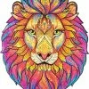 UNIDRAGON Houten Puzzel Dier - Mysterieuze Leeuw - 192 Stukjes - Medium 24x31 Cm -Puzzels Verkoopwinkel 550x720