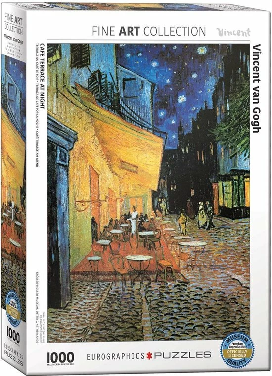 Eurographics Puzzel - Café Terrace At Night - Vincent Van Gogh (1000) 3 Eurographics Puzzel - Café Terrace At Night - Vincent Van Gogh (1000)