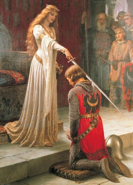 Eurographics Puzzel The Accolade - Edmund Blair Leighton - 1000 Stukjes 4 Eurographics Puzzel The Accolade - Edmund Blair Leighton - 1000 Stukjes - Afbeelding 2