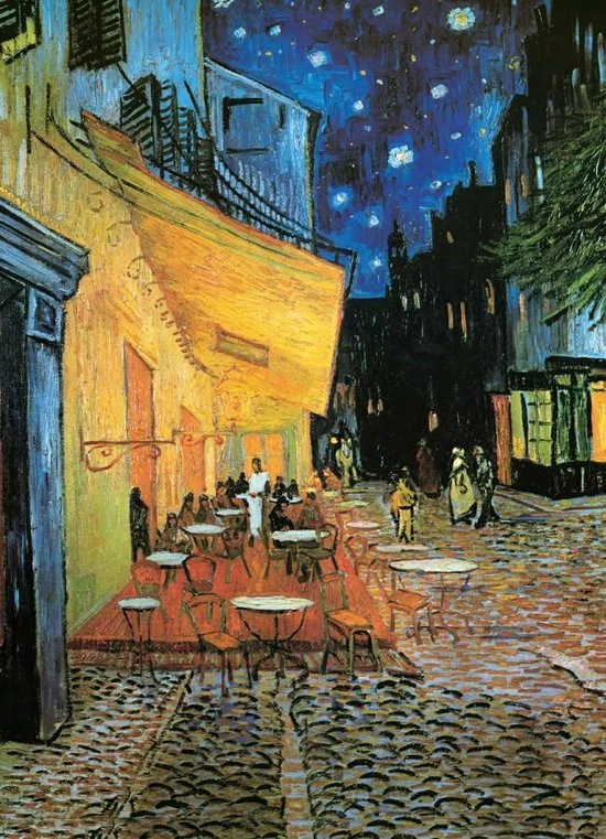 Eurographics Puzzel - Café Terrace At Night - Vincent Van Gogh (1000) 4 Eurographics Puzzel - Café Terrace At Night - Vincent Van Gogh (1000) - Afbeelding 2