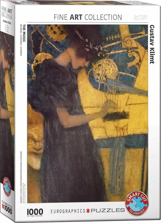 Eurographics Puzzel 1000 Stukje - The Music - Gustav Klimt 3 Eurographics Puzzel 1000 Stukje - The Music - Gustav Klimt