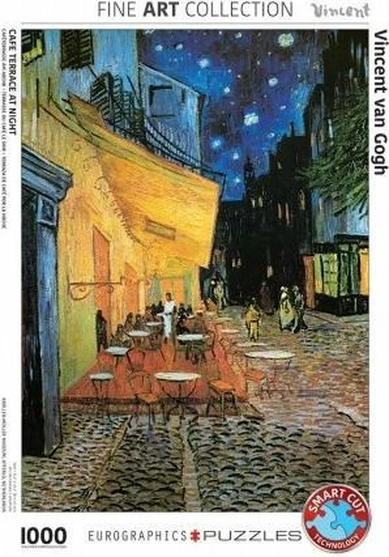 Eurographics Puzzel - Café Terrace At Night - Vincent Van Gogh (1000) 5 Eurographics Puzzel - Café Terrace At Night - Vincent Van Gogh (1000) - Afbeelding 3