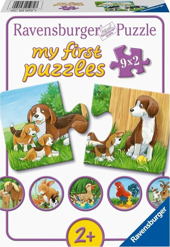 Ravensburger Dierenfamilies Op De Boerderij - My First Puzzles - 9x2 Stukjes - Kinderpuzzel 3 Ravensburger Dierenfamilies Op De Boerderij - My First Puzzles - 9x2 Stukjes - Kinderpuzzel