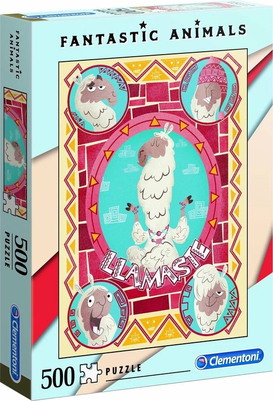 Clementoni - Fantastic Animals Puzzel - LLamaste - 500 Stukjes, Puzzel Volwassenen 3 Clementoni - Fantastic Animals Puzzel - LLamaste - 500 Stukjes, Puzzel Volwassenen