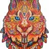UNIDRAGON Houten Puzzel Dier - Voorzichtige Lynx- 297 Stukjes - King Size 27x41 Cm -Puzzels Verkoopwinkel 550x818
