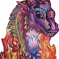 Wood Trick Tovenaar Draak - Houten Vormpuzzel